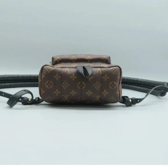 100% Authentic Louis Vuitton Palm Springs Brown Monogram Canvas Backpack - Picture 5 of 12